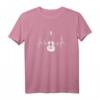 Akustik Gitarristen Musik Geschenk Herzschlag Gitarre T-Shirt - Perfektes Geschenk für Musiker, Gitarrenspieler und Musikliebhaber zu Weihnachten & Geburtstag