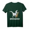 Ukelele Dinosaurier Uke Dino Gitarre Gitarrist T-Shirt – Perfektes Geschenk für Musiker, Gitarristen & Ukelele-Spieler zu Geburtstagen, Weihnachten & Hawaii-Reisen