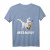 Ukelele Dinosaurier Uke Dino Gitarre Gitarrist T-Shirt – Perfektes Geschenk für Musiker, Gitarristen & Ukelele-Spieler zu Geburtstagen, Weihnachten & Hawaii-Reisen