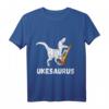 Ukelele Dinosaurier Uke Dino Gitarre Gitarrist T-Shirt – Perfektes Geschenk für Musiker, Gitarristen & Ukelele-Spieler zu Geburtstagen, Weihnachten & Hawaii-Reisen