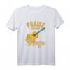 Religiöser Gitarrist Bibelvers T-Shirt mit Lob und Streichern – Perfektes Geschenk für Familien, Weihnachten, Geburtstag, Vatertag & Muttertag