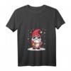 Damen Weihnachtswichtel T-Shirt mit Ukulele – Skandinavischer Zwerg für Musiker, Gitarristen & Musikliebhaber, perfektes Weihnachtsoutfit