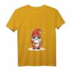 Damen Weihnachtswichtel T-Shirt mit Ukulele – Skandinavischer Zwerg für Musiker, Gitarristen & Musikliebhaber, perfektes Weihnachtsoutfit