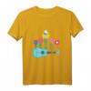 Blumen Musikinstrument Gitarrist Uke Musik Akustik T-Shirt – Perfektes Geschenk für Musiker, Familienmitglieder & Musikfans zu Weihnachten, Geburtstag & besonderen Anlässen