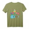 Blumen Musikinstrument Gitarrist Uke Musik Akustik T-Shirt – Perfektes Geschenk für Musiker, Familienmitglieder & Musikfans zu Weihnachten, Geburtstag & besonderen Anlässen