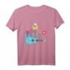 Blumen Musikinstrument Gitarrist Uke Musik Akustik T-Shirt – Perfektes Geschenk für Musiker, Familienmitglieder & Musikfans zu Weihnachten, Geburtstag & besonderen Anlässen