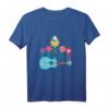 Blumen Musikinstrument Gitarrist Uke Musik Akustik T-Shirt – Perfektes Geschenk für Musiker, Familienmitglieder & Musikfans zu Weihnachten, Geburtstag & besonderen Anlässen