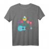 Blumen Musikinstrument Gitarrist Uke Musik Akustik T-Shirt – Perfektes Geschenk für Musiker, Familienmitglieder & Musikfans zu Weihnachten, Geburtstag & besonderen Anlässen