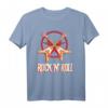 Gitarre Rock Musik Gitarristen Skelett Musikinstrument T-Shirt – Für Heavy Metal & Rockfans, klassisch geschnitten