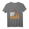Ukes Keine Atomwaffen Akustik Musikinstrument Gitarrist Uke T-Shirt – Perfektes Geschenk für Musiker, Gitarristen und Ukulele-Fans zu Weihnachten, Geburtstag oder Vatertag