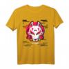 Kitsune Maske Glitch Anime T-Shirt im Japan Vaporwave Stil - Retro Otaku Streetwear für Anime Fans, E-Girls & E-Boys