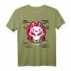 Kitsune Maske Glitch Anime T-Shirt im Japan Vaporwave Stil - Retro Otaku Streetwear für Anime Fans, E-Girls & E-Boys