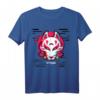 Kitsune Maske Glitch Anime T-Shirt im Japan Vaporwave Stil - Retro Otaku Streetwear für Anime Fans, E-Girls & E-Boys