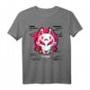 Kitsune Maske Glitch Anime T-Shirt im Japan Vaporwave Stil - Retro Otaku Streetwear für Anime Fans, E-Girls & E-Boys