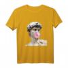 David Michelangelo mit Kaugummi Street Art T-Shirt – Originelles Geschenk für Frauen, Männer & Kinder zu Geburtstag, Hochzeit & Jahrestag