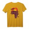Afrika Karte T-Shirt mit Graffiti Landkarte, Flaggen & Kontinent – Perfektes Safari- und Wildtier-Geschenk für Naturliebhaber & Afrika-Fans
