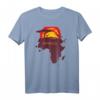 Afrika Karte T-Shirt mit Graffiti Landkarte, Flaggen & Kontinent – Perfektes Safari- und Wildtier-Geschenk für Naturliebhaber & Afrika-Fans