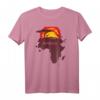 Afrika Karte T-Shirt mit Graffiti Landkarte, Flaggen & Kontinent – Perfektes Safari- und Wildtier-Geschenk für Naturliebhaber & Afrika-Fans
