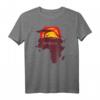 Afrika Karte T-Shirt mit Graffiti Landkarte, Flaggen & Kontinent – Perfektes Safari- und Wildtier-Geschenk für Naturliebhaber & Afrika-Fans
