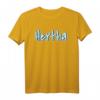 Hertha Vorname Motiv Graffiti Design T-Shirt - Personalisierter Fußball Fanartikel in Blau