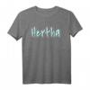 Hertha Vorname Motiv Graffiti Design T-Shirt - Personalisierter Fußball Fanartikel in Blau
