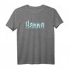 Hanna Vorname Motiv Graffiti Design T-Shirt - Personalisierte Streetwear mit Namen Hanna, einzigartiges Geschenk