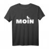 Moin Möwe Plattdeutsch Norddeutsch Rettungsring T-Shirt - Lustiges Küstenmotiv als Geschenkidee für Meer- und Nordsee-Fans