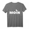 Moin Möwe Plattdeutsch Norddeutsch Rettungsring T-Shirt - Lustiges Küstenmotiv als Geschenkidee für Meer- und Nordsee-Fans