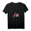 Damen Vespa tricolor T-Shirt mit V-Ausschnitt – Italienisches Retro-Design für Strand & Stadt, Perfekt für Reisen nach Sorrento, Rom, Mailand & Positano