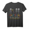 Autismus-Bewusstsein T-Shirt mit Skelett-Tupfen - Ermutigung und Unterstützung für Autismus Kämpfer, Familien und Lehrer