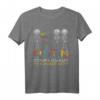 Autismus-Bewusstsein T-Shirt mit Skelett-Tupfen - Ermutigung und Unterstützung für Autismus Kämpfer, Familien und Lehrer