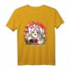 Laughing nine-tails Kitsune Japanischer Fuchs T-Shirt für Kinder und Teenager - Klassisch geschnitten, doppelt genähter Saum