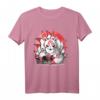 Laughing nine-tails Kitsune Japanischer Fuchs T-Shirt für Kinder und Teenager - Klassisch geschnitten, doppelt genähter Saum