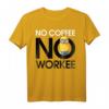 HapKitten Minions T-Shirt - No Coffee No Workee Humorvolles Graphic Shirt für Minions Fans