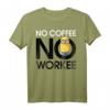 HapKitten Minions T-Shirt - No Coffee No Workee Humorvolles Graphic Shirt für Minions Fans