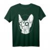 Black Metal Sphynx-Katze I Goth und Death Metal T-Shirt – Perfektes Geschenk für Katzen- und Metal-Fans