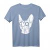 Black Metal Sphynx-Katze I Goth und Death Metal T-Shirt – Perfektes Geschenk für Katzen- und Metal-Fans
