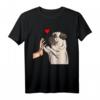 Mops Liebe Hundehalter Frauchen Lustiges T-Shirt – Geschenkidee für Hundeliebhaber, Familie & Freunde zu Geburtstag, Weihnachten & Muttertag