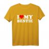 I Love Heart My Bestie - Lustiges BFF T-Shirt für Freunde und Familie, Perfekt als Freundschaftsgeschenk