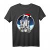 Star Wars Holiday Santa Hat Christmas R2-D2 Circle T-Shirt - Offiziell lizenziertes Weihnachtsdesign für Star Wars Fans