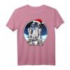 Star Wars Holiday Santa Hat Christmas R2-D2 Circle T-Shirt - Offiziell lizenziertes Weihnachtsdesign für Star Wars Fans