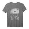 UFO Alien Waschbär T-Shirt – Weirdcore Style mit Waschbär und Alien Motiv für E-Girls, E-Boys & Tier- und Sci-Fi-Fans