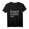 HapKitten Introverts T-Shirt – Lustiges Shirt für introvertierte Katzenliebhaber, perfekt als Geschenk zum Geburtstag oder Muttertag
