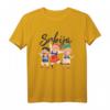Serbien Flagge Srbija T-Shirt mit serbischen Farben und Doppelkopfadler - Stolz auf Serbien und den Balkan zeigen