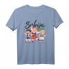 Serbien Flagge Srbija T-Shirt mit serbischen Farben und Doppelkopfadler - Stolz auf Serbien und den Balkan zeigen