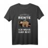 Rente Ruhestand Rentner Geschenk Faultier T-Shirt – Lustiges Abschiedsgeschenk für Kollegen und Rentner