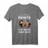 Rente Ruhestand Rentner Geschenk Faultier T-Shirt – Lustiges Abschiedsgeschenk für Kollegen und Rentner