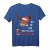 Lustiges Weihnachts-T-Shirt mit Rentier Rudolf und Glühwein - Perfektes Geschenk für Weihnachtsliebhaber & Nikolausfans