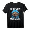 Lustiges Katze Spruch T-Shirt - N Scheiß muss ich für Morgenmuffel, Schichtarbeiter & Teenager, Geschenkidee mit ironischem Humor