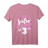 Kinder 3. Geburtstag Mädchen - Süßes Prinzessin Geburtstag T-Shirt mit roter Zahl & Design für dreijährige Mädchen